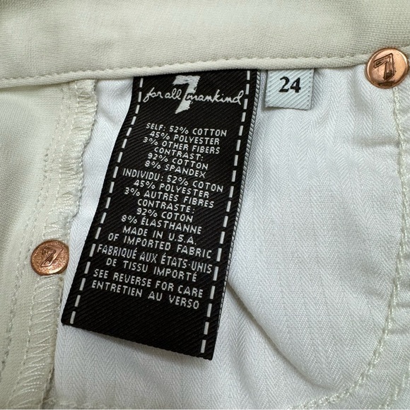 7 For All Mankind the pieced double knit skinny jeans - Picture 5 of 5